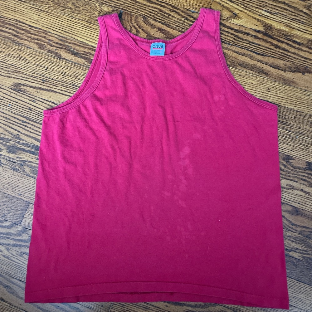 Vintage 90s Made in USA Single-Stitched Red Anvil Tank Top
